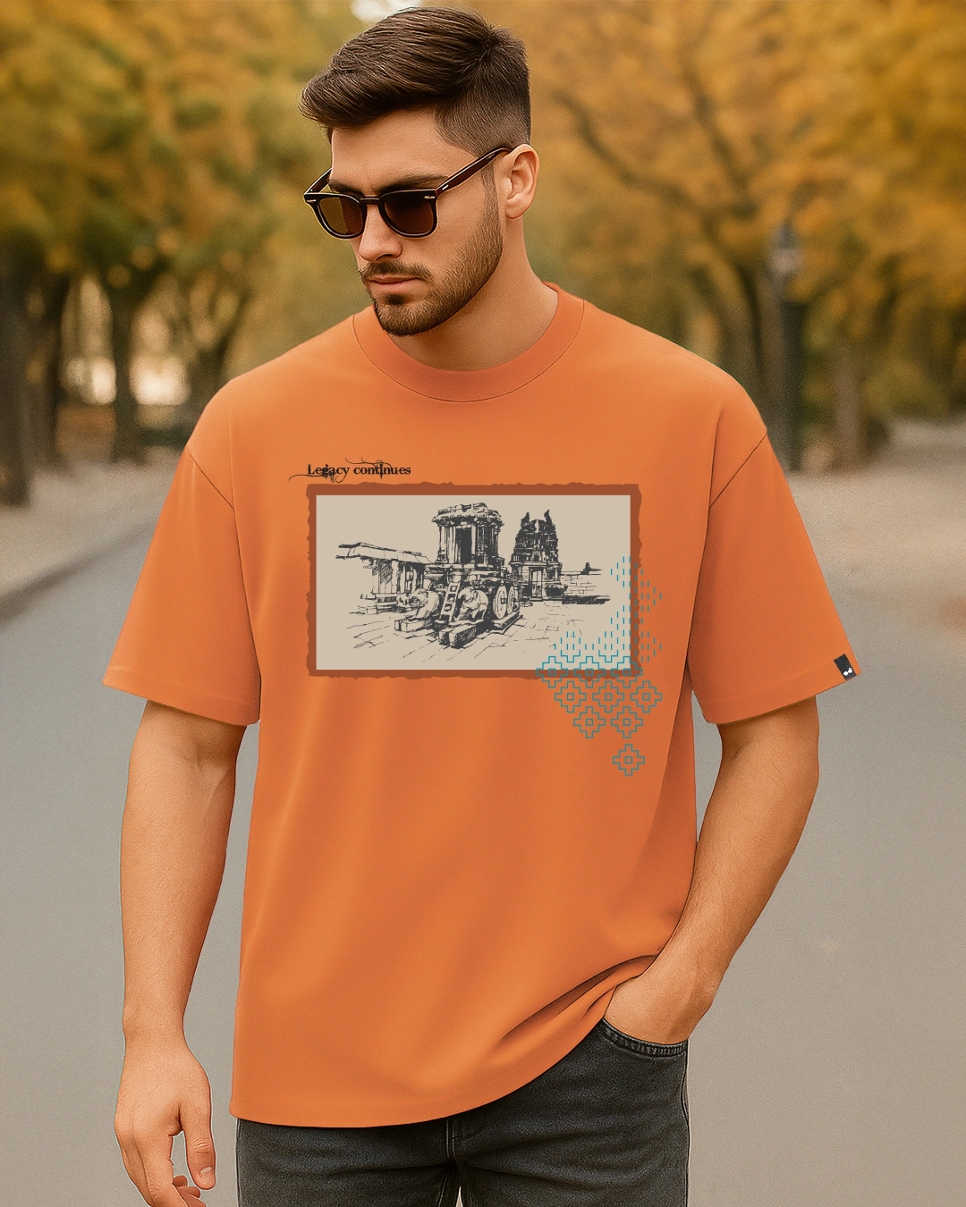 Golden Bloom Embroidered Shirt